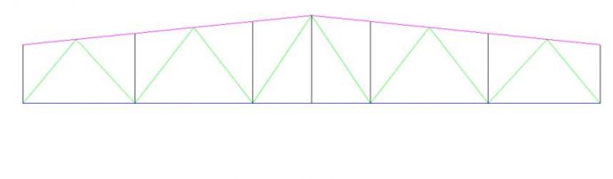 桁架-梯形钢屋顶 - GWJ15_图1
