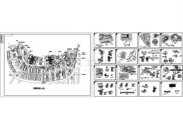 9套小区景观施工CAD图纸设计-图二
