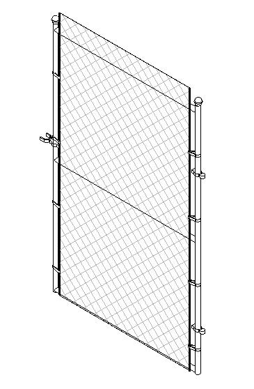 铁栏杆设计铁门详细图纸_图1