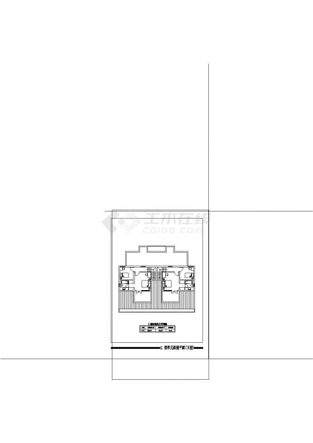 某小区多层住宅户型设计施工CAD图纸-图一