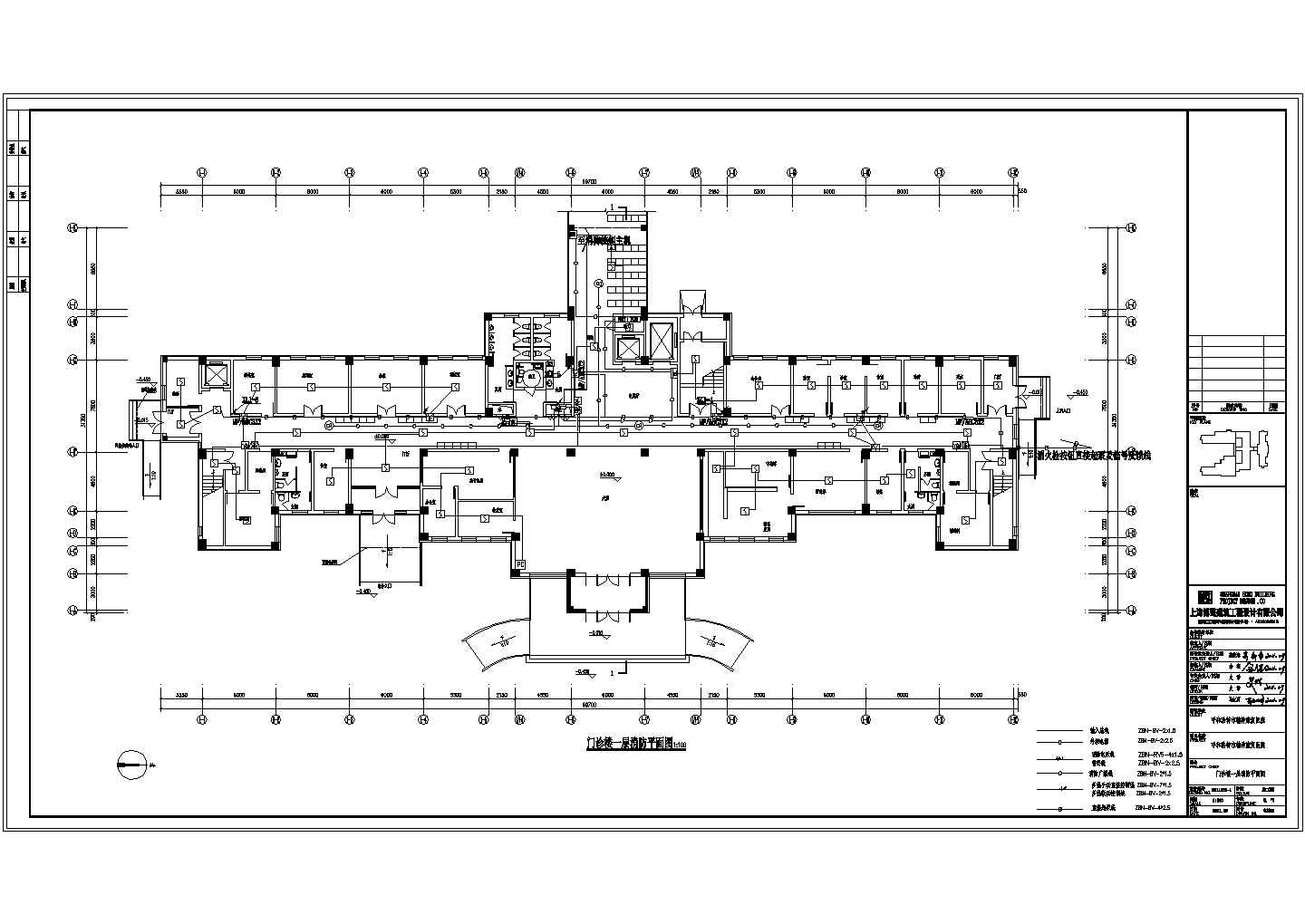 电施69-门诊楼一层消防平面图