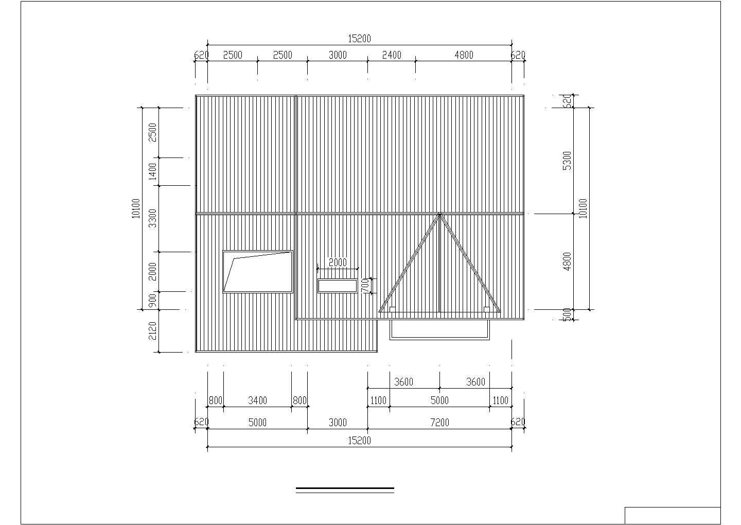 265平米2层砖混结构单体别墅式建筑设计CAD图纸（含结构图）