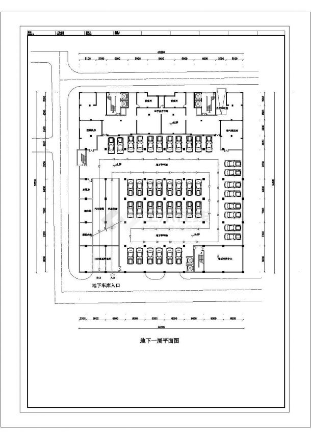 商场建筑方案CAD施工图纸-图一