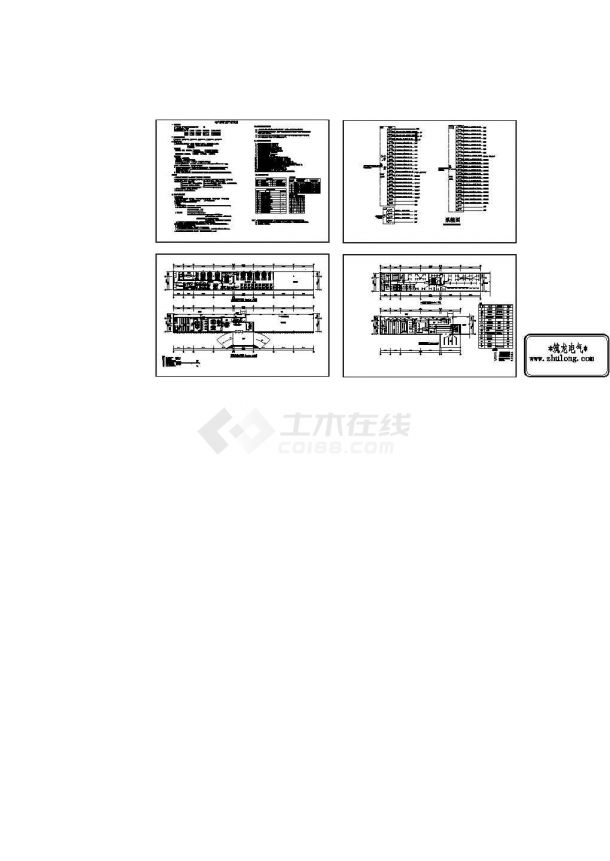 [广东]某公司两层办公楼电气施工CAD图纸-图二