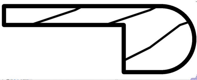 详图项目-Div03构造-木质-建筑木制品-楼梯和扶手-楼梯前缘-剖面_图1