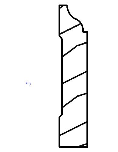 详图项目-Div03构造-木质-建筑木制品-其他-直立和顺砌贴面-底座饰 - 剖面_图1