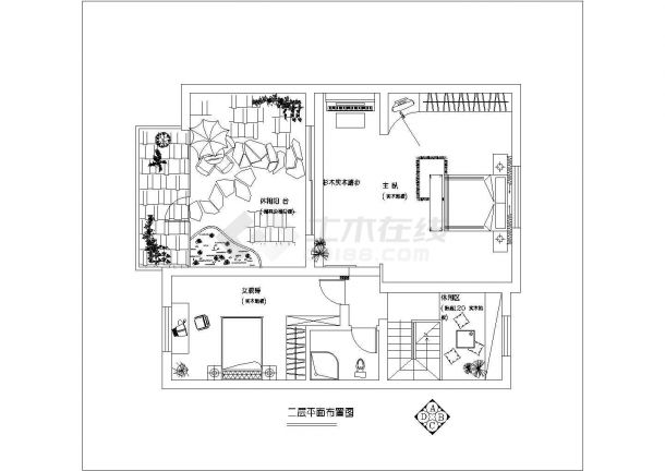 新古典风格二居装修施工图含实景-图二