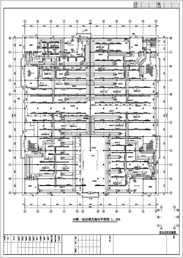 某地区大型商场暖通设计施工CAD参考图-图二
