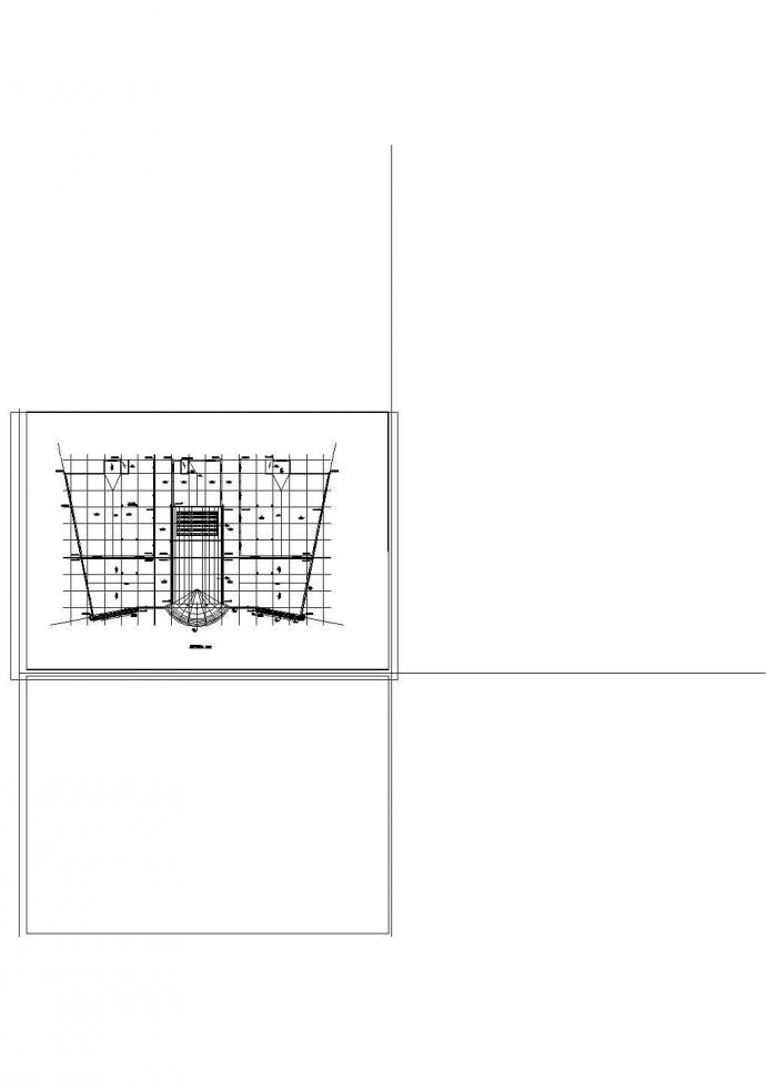 某超市建筑施工cad图纸_图1