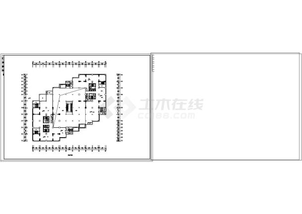 某大型商场建筑设计施工cad图-图一