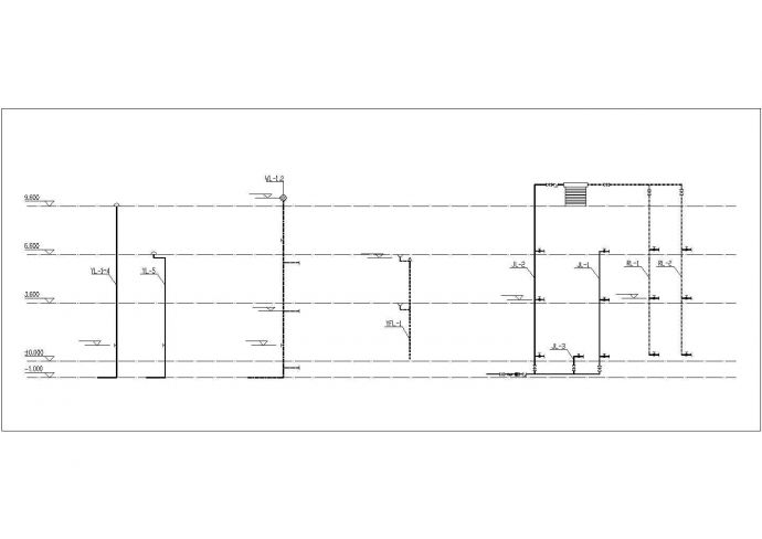 乐山市某村镇3层砖混乡村别墅给排水系统设计CAD图纸_图1
