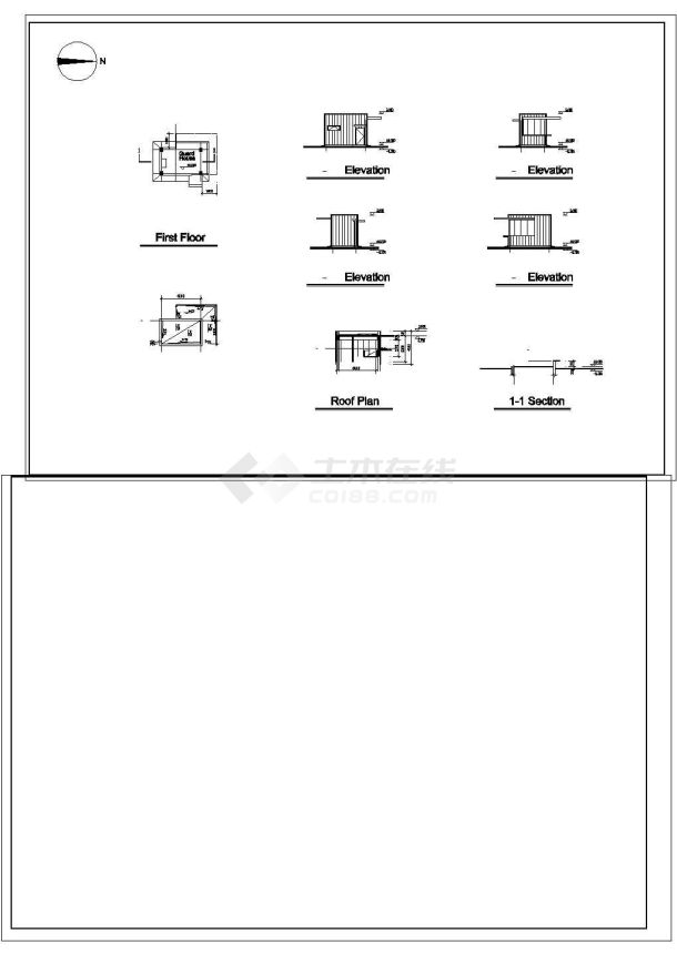 厂房设计_某公司厂房建筑cad设计图纸-图二