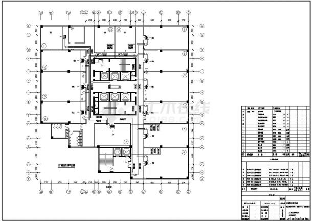 [江西]商场办公楼空调通风系统设计施工图（水环热泵系统）-图一