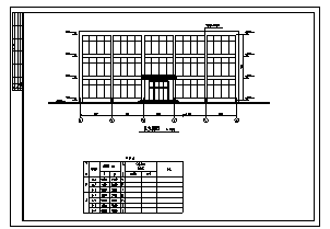 饭店设计_某三层框架结构饭店建筑结构施工cad图纸-图一