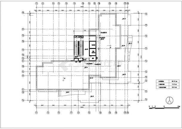 某小区高层住宅楼户型设计施工CAD图-图一