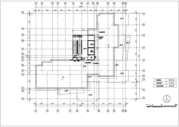 某小区高层住宅楼户型设计施工CAD图_图1