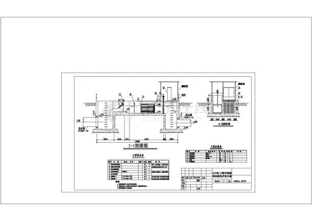 5万吨_日紫外线消毒系统初步设计图CAD-图二