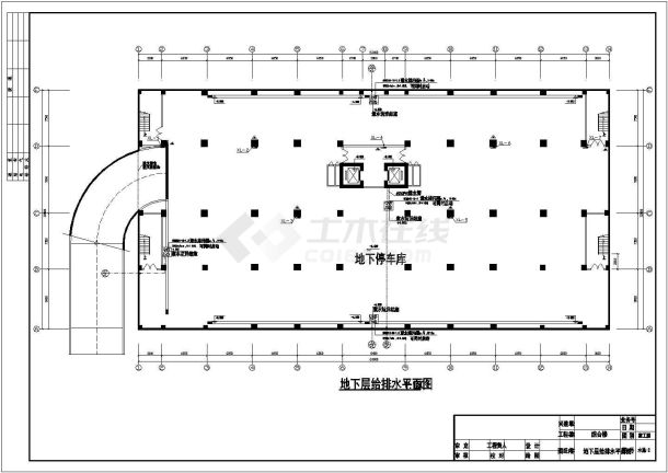 长63米宽32米-1+13层商场单身公寓楼给排水施工图（含设计说明、目录）-图一
