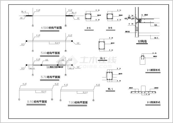 某村入口牌坊全套CAD施工图-图一