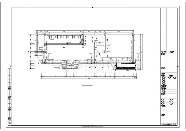 污水处理厂高效沉淀池结构CAD施工图-图二