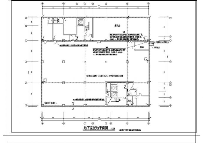 某地大型地下车库电气系统图纸_图1