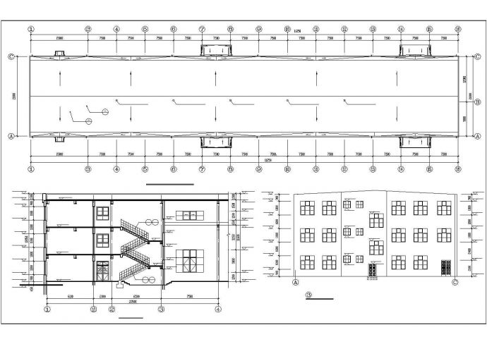 【最新】某钢结构厂房全套建筑设计方案CAD图纸_图1