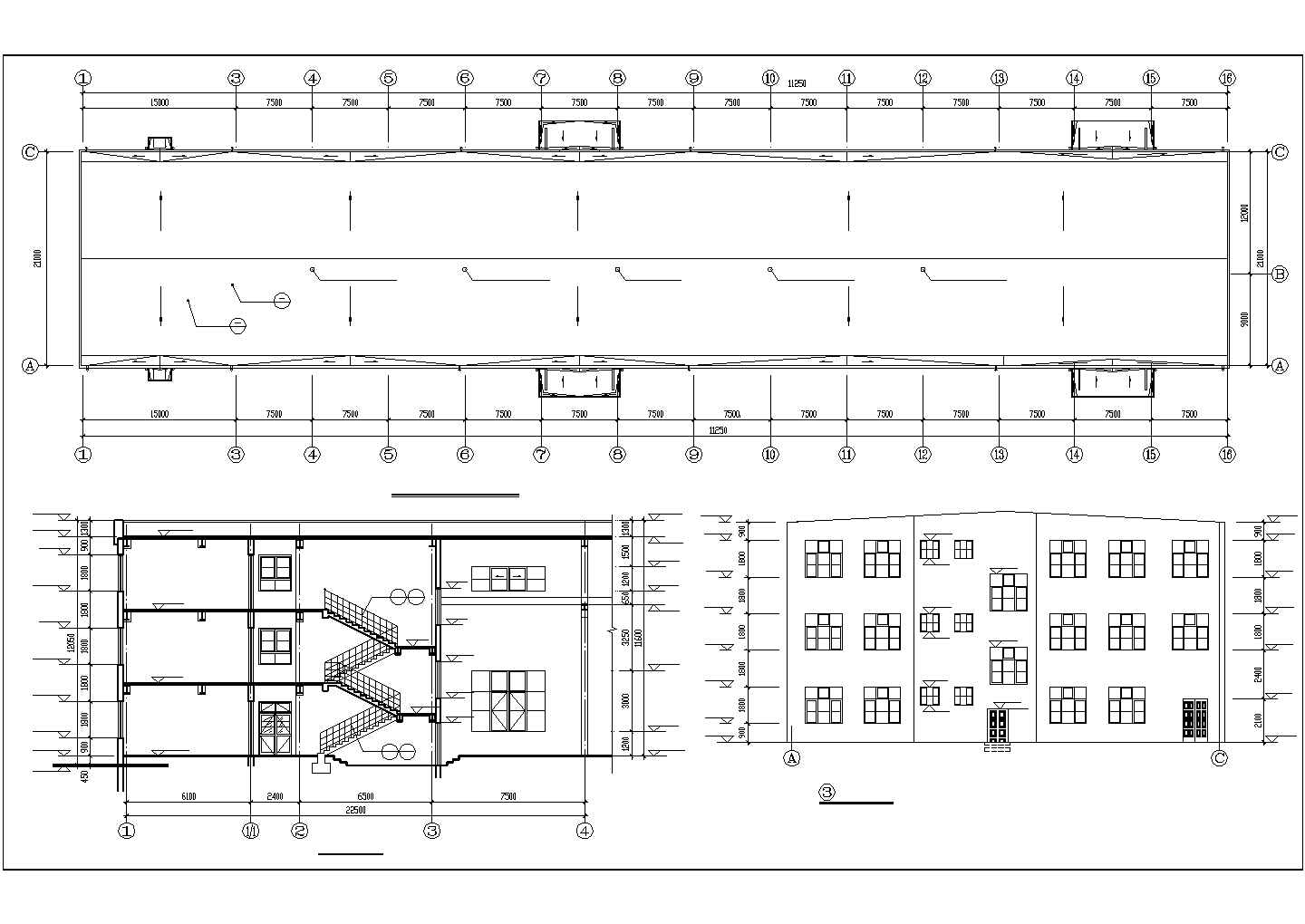 【最新】某钢结构厂房全套建筑设计方案CAD图纸