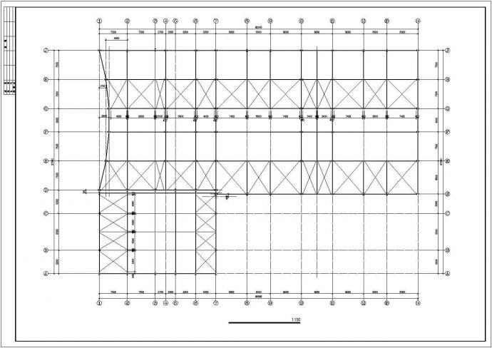 【最新】某汽车4s店结构设计方案CAD图纸_图1