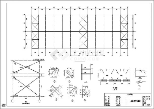 【最新】某公司二层全钢仓库设计方案CAD图纸-图二