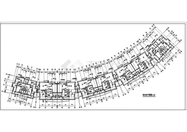 某跃层多层住宅楼全套建筑详细设计施工方案CAD图纸-图一