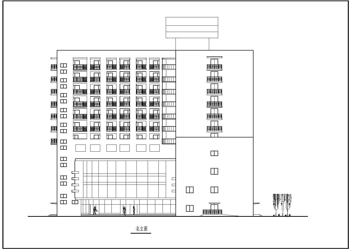 某高层综合楼建筑详细设计施工方案CAD图纸