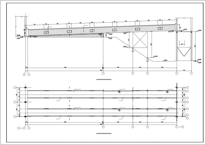 【最新】某皮带机栈桥结构设计方案CAD图纸_图1