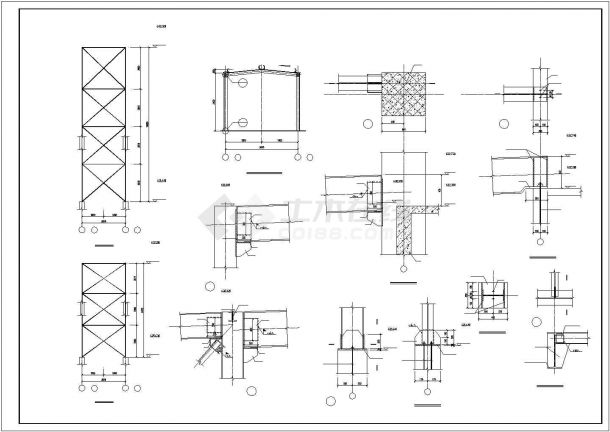 【最新】某皮带机栈桥结构设计方案CAD图纸-图二