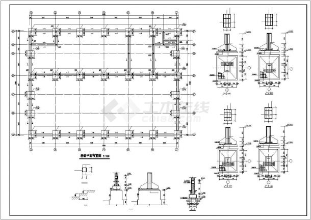 【最新】某轻钢厂房建筑结构设计方案CAD图纸-图二