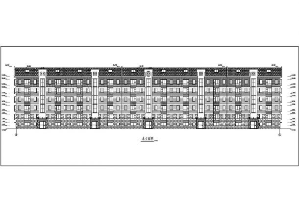 某高级住宅小区多层住宅建筑详细设计施工方案CAD图纸-图二