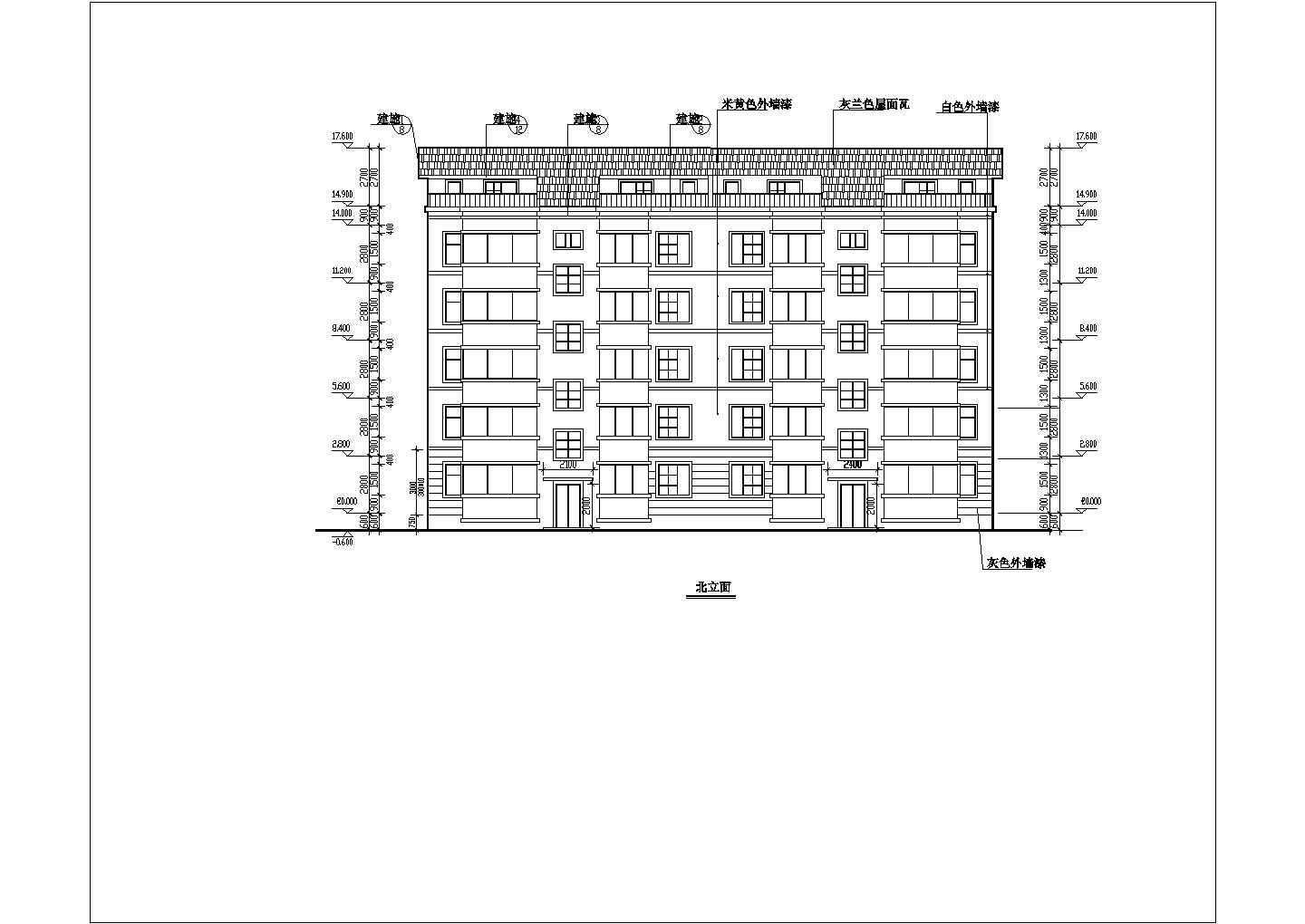 某大型阁楼住宅建筑详细设计施工方案CAD图纸