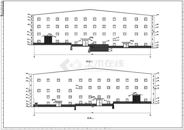【最新】某全套钢结构冶炼厂房结构设计方案CAD图纸-图二