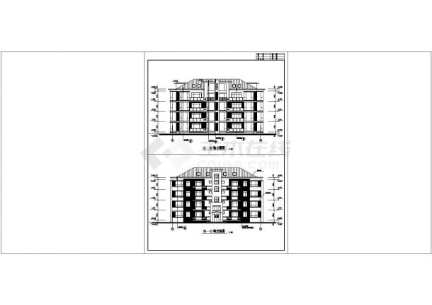 某大型居民公寓建筑详细设计施工方案CAD图纸-图一