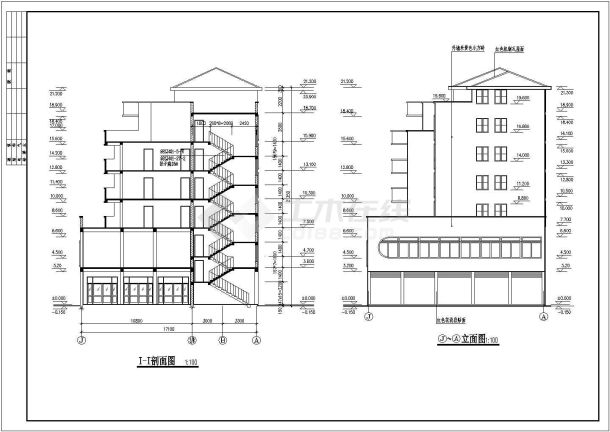 某高档住宅楼建筑详细设计施工方案CAD图纸-图二