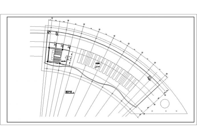 某弧形酒店建筑详细设计施工方案CAD图纸_图1