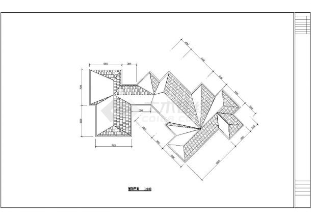 某经典高级会员会馆建筑详细设计施工方案CAD图纸-图一