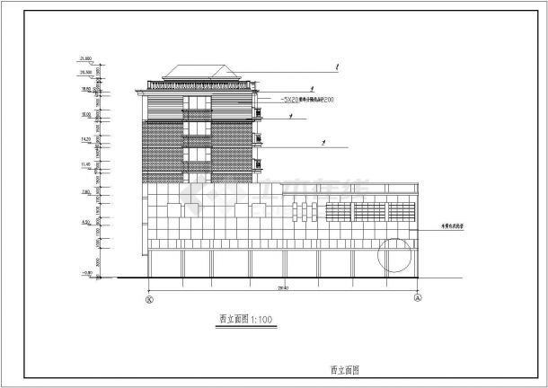 某现代大型小区住宅建筑详细设计施工方案CAD图纸-图二
