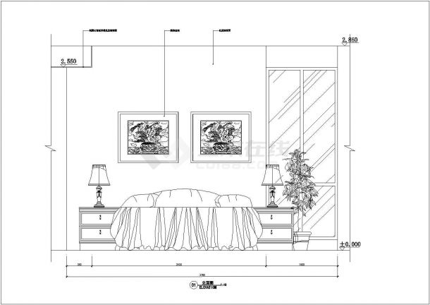 某现代经典的住宅建筑详细设计施工方案CAD图纸-图二