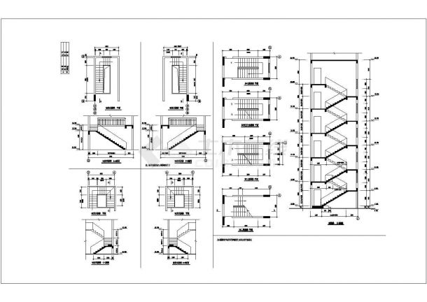 金天花园小区某八层框架结构住宅楼设计cad全套建筑施工图（含设计说明）-图二