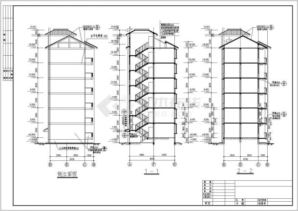 某经典经济适用房建筑详细设计施工方案CAD图纸-图二