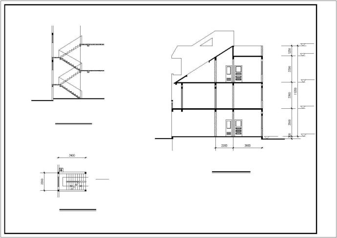 352平米3层框混结构单体别墅建筑+结构设计CAD图纸（含总图）_图1