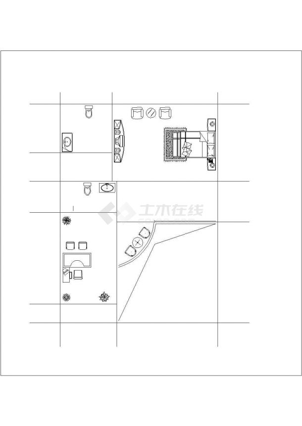 359平米3层砖混结构单体别墅平面设计CAD图纸（含效果图）-图二