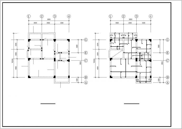 385平米3层框混结构独栋别墅全套建筑设计CAD图纸（含结构图）_图1
