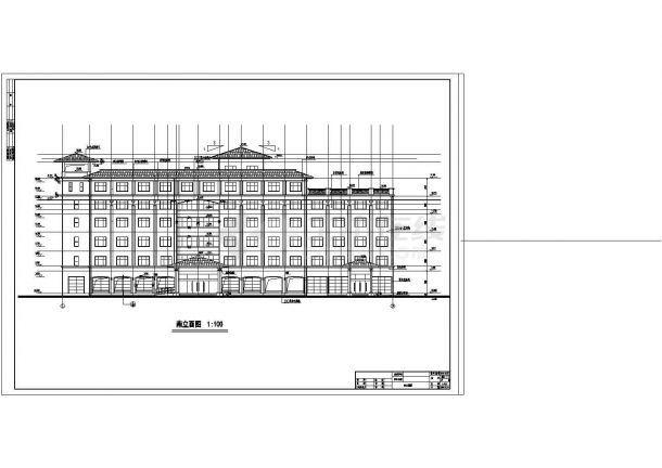 某现代经典高层酒店全套建筑详细设计施工方案CAD图纸-图一