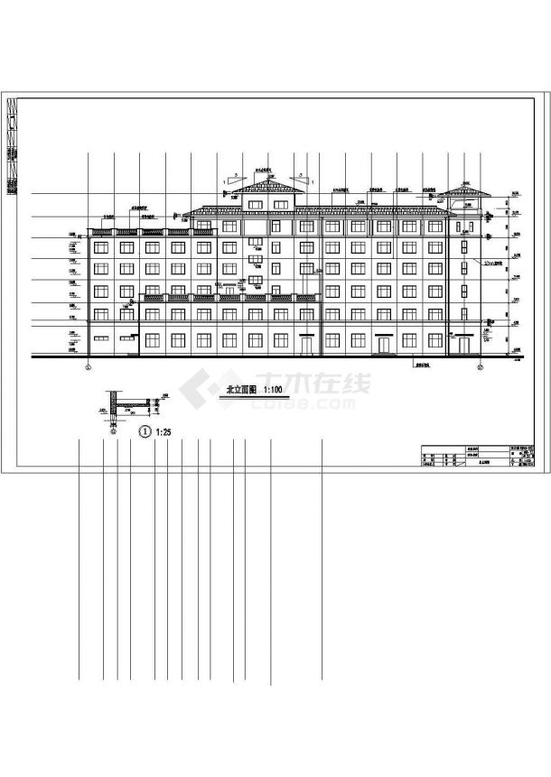 某现代经典高层酒店全套建筑详细设计施工方案CAD图纸-图二